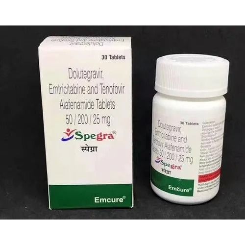 Spegra Tablet - Dolutegravir 50mg  Emtricitabine 200mg Tenofovir Alafenamide 25mg