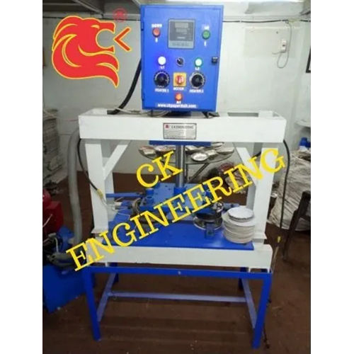 Hydraulic Paper Plate Machine - Mild Steel, 550 kg, Blue-White | 2 Year Warranty, Free Installation & Service, Lifetime Sales Support, Hassle-Free Transportation & Training