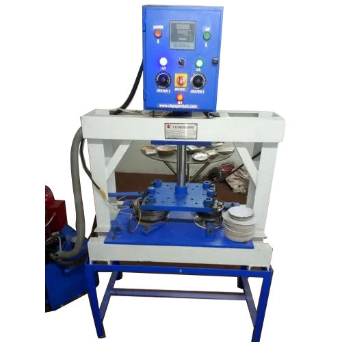 Blue-White Hydraulic Single Die Paper Plate Making Machine