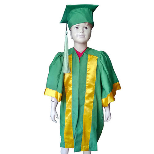 Green And Yellow Kids Convocation Uniforms