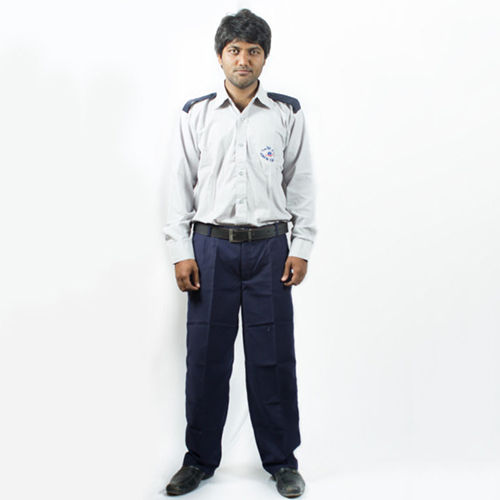 Blue And White Ash Color Security Uniforms