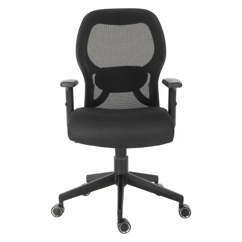 Office Chairs - Leatherette Finish, Black Color | Eco-Friendly, Durable Steel Frame, Modern Design