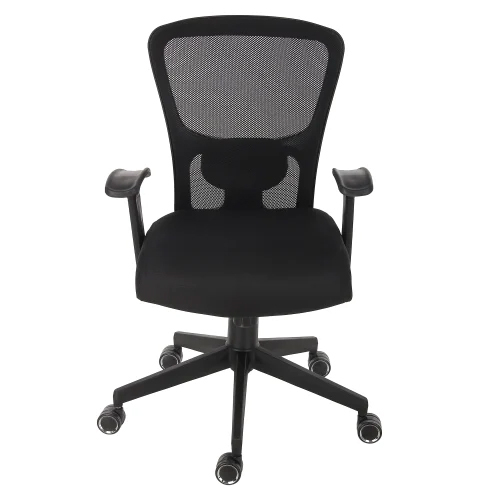 Ergonomic Office Chair - Steel Frame, Smooth Finish, Black Color | Durable, Eco-Friendly, Modern Design for Comfort and Support