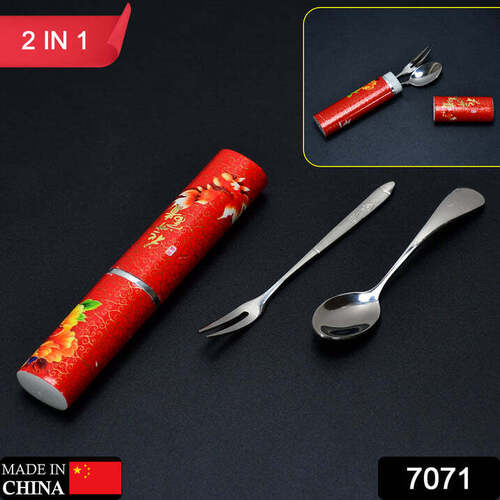 STAINLESS STEEL TABLE SPOON AND  FORK