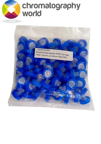 Hydrophilic PVDF Syringe Filter (Q13PVL045E)