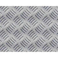 Aluminum Checkered Sheet - Rectangular Silver Finish | Alloy Material, Durable Design With Enhanced Grip