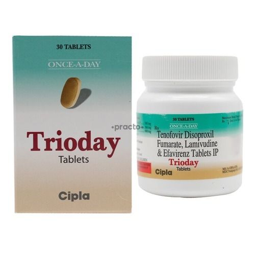 Lamivudine Tenofovir disoproxil fumarate Efavirenz ( TRIODAY TABLET)