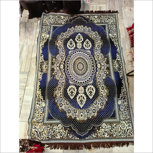 Acrylic Cotton Blue Carpet Design: Modern