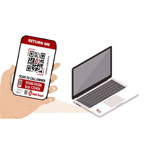 Laptop Qr Code Sticker Application: Commercial