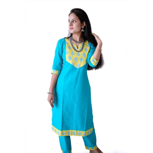 Ladies Cotton Kurti - Customized Size, Washable Fabric | Smooth, Skin-Friendly, Easy to Wash, Shrink Resistance, Longer Shelf Life