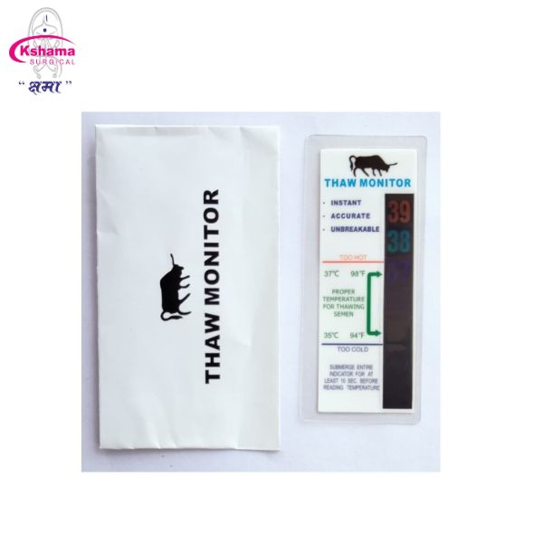 Plastic Thaw Monitor For Temperature Check For 36 C - Color: White