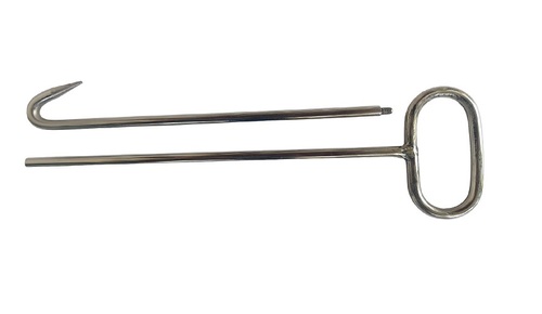 Dystocia Hook with Rod Two Pieces