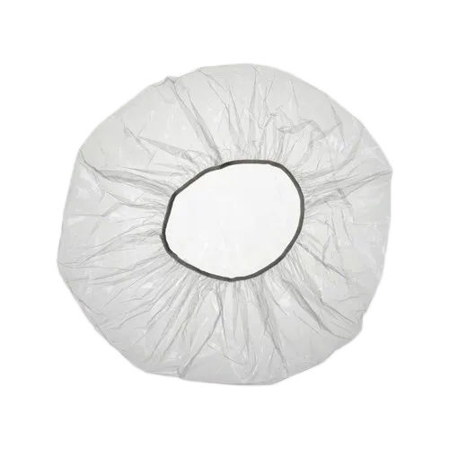 White Shower Cap For Ldpe Pack Of 100 Pcs