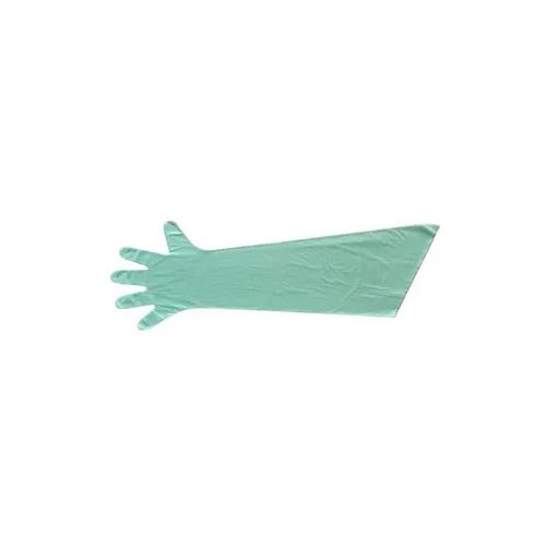 Pista Green Full Length Vet Hand Gloves 36 inch pack Of 100 Pcs