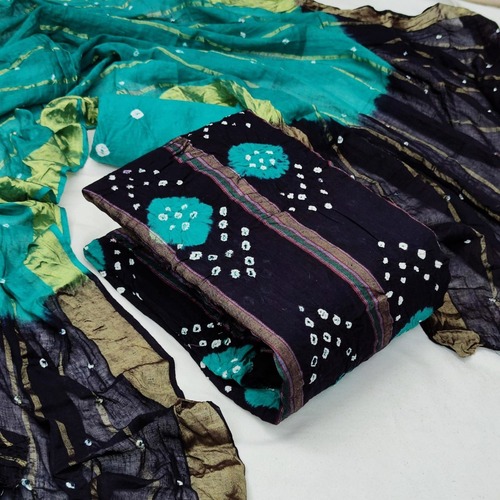 Gunjan C-Green Heavy Cotton Dress Material