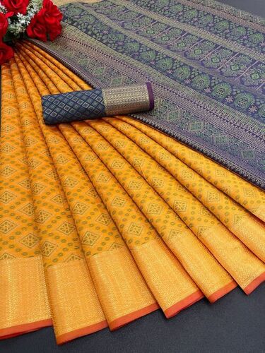 Kanika Yellow Pure Patola Silk Saree