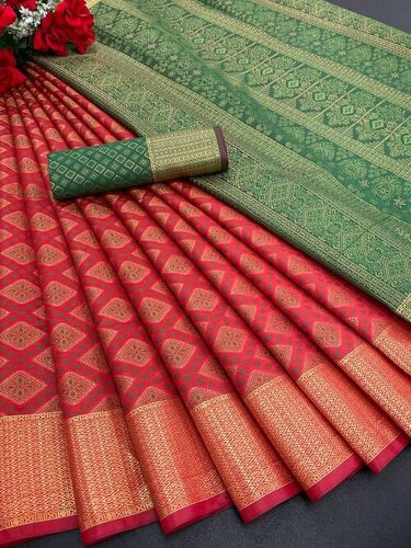 Kanika Red Pure Patola Silk Saree
