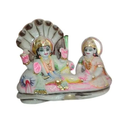 Durable 12 Inch Lord Vishnu Laxmi Statue