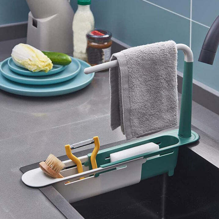 EXPANDABLE KITCHEN DRYING BASKET RACK