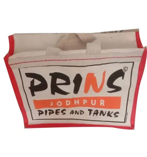 Cotton Canvas Promotional Bag - Medium Size White Color | Sturdy Canvas Material for Versatile Promotional Events and Brand Visibility