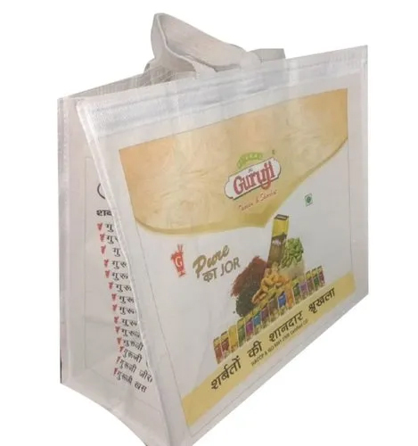 50 kg Printed Promotional Bag - Cotton Material, Medium Size | White Color, Ideal for Promotional Uses, Versatile and Stylish Design