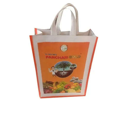 2kg Loop Handle Carry Bag - Canvas, Medium Size, White Color | Customizable Design, Durable Handles Included