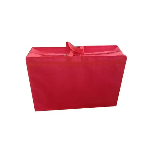 20 Kg Packaging Bag - Non Woven Material Medium Size | Rectangular Shape Red Color Ideal for Shopping Plain Design