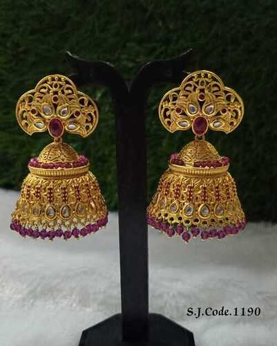 JHUMKA KUNDAN EARRING