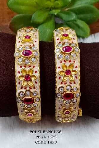 MEENAKARI POLKI BANGLES