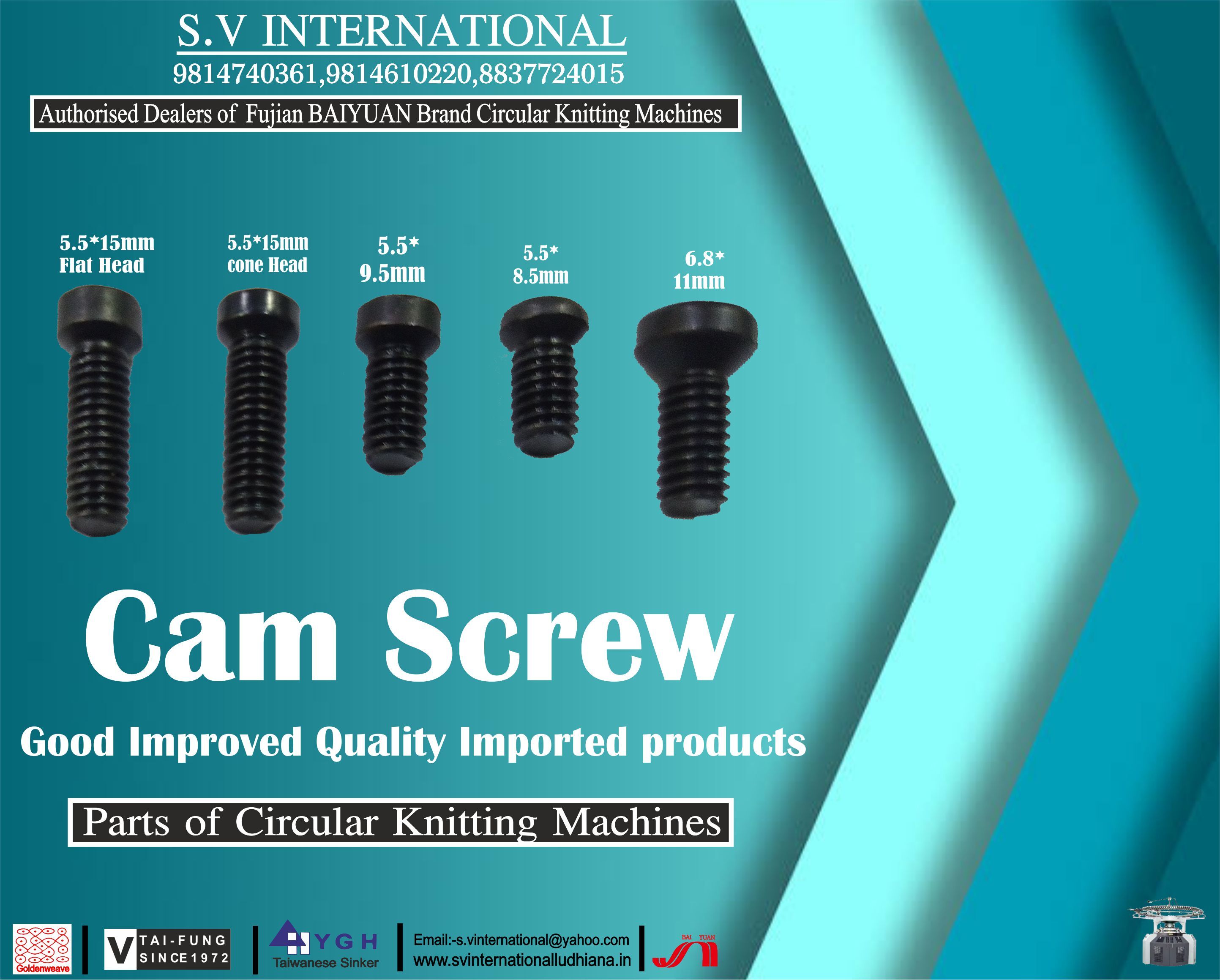 Different Types of Cam Screws