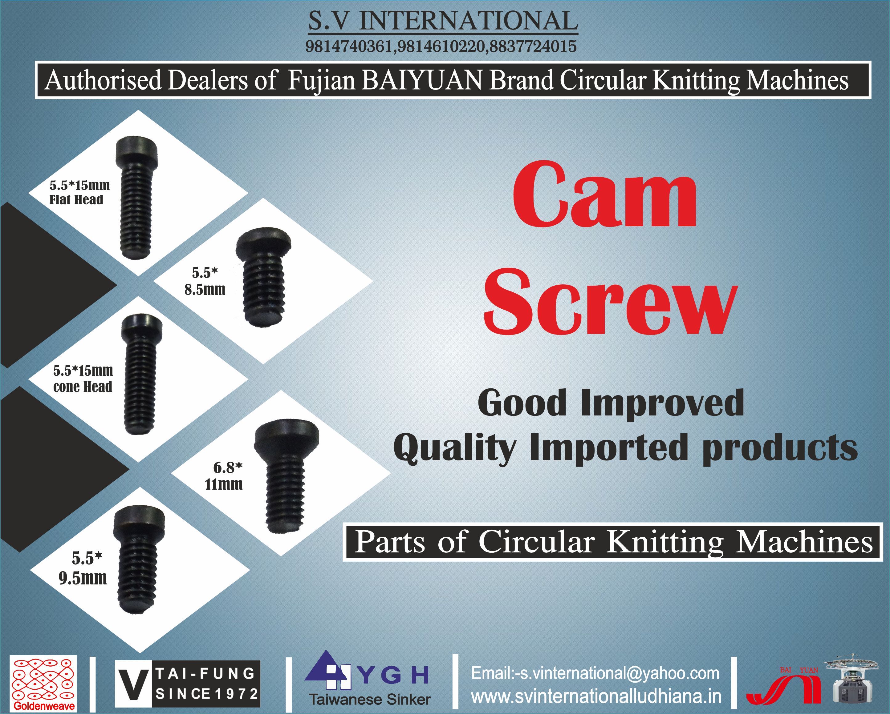 Different Types of Cam Screws