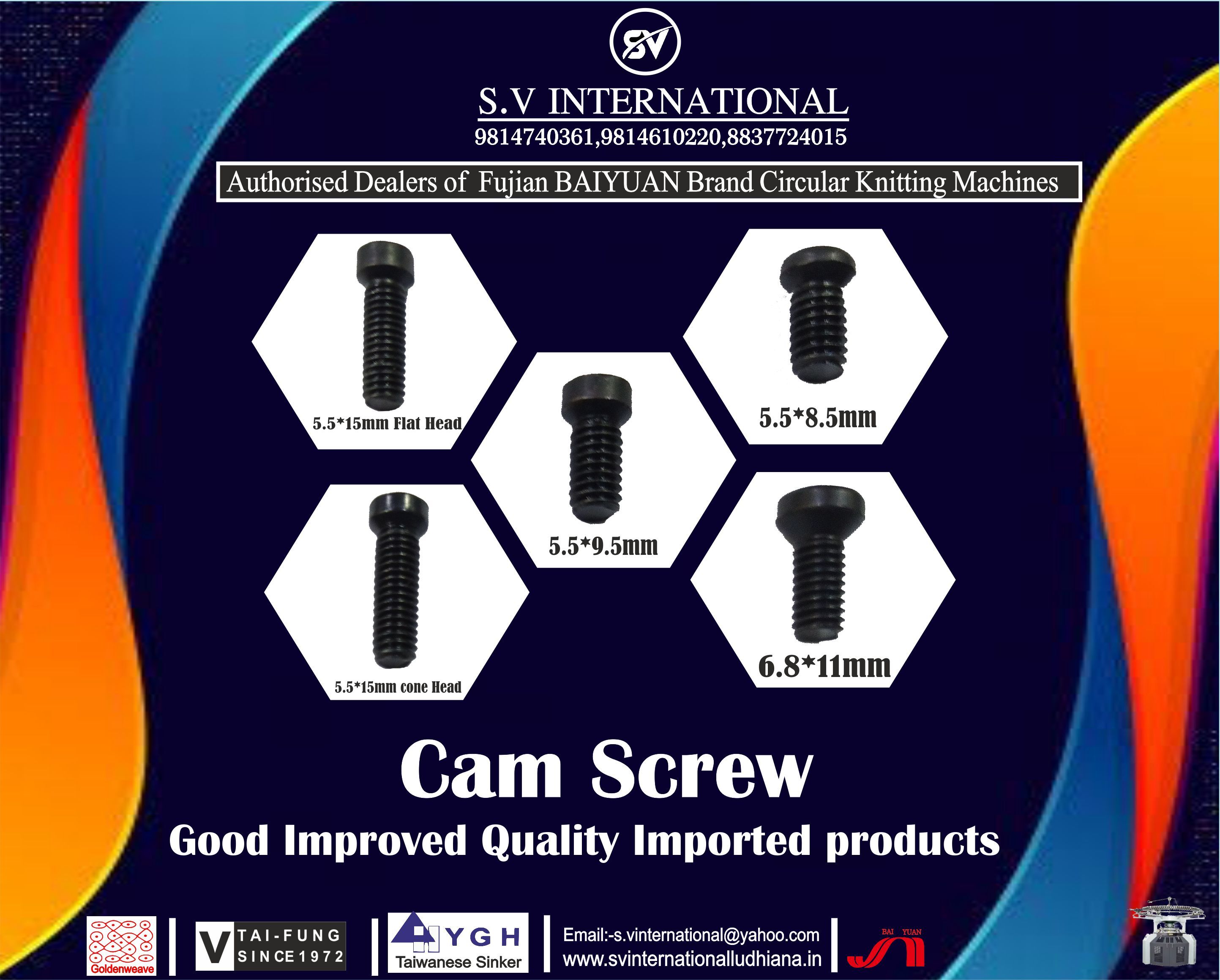 Different Types of Cam Screws