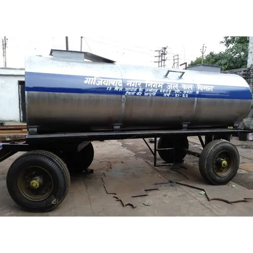 6000 Ltr Capacity Stainless Steel Water Tanker