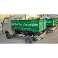 Green Truck Garbage Tipper