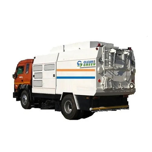 Semi-Automatic Clean Green Truck Mounted Road Sweeping Machine
