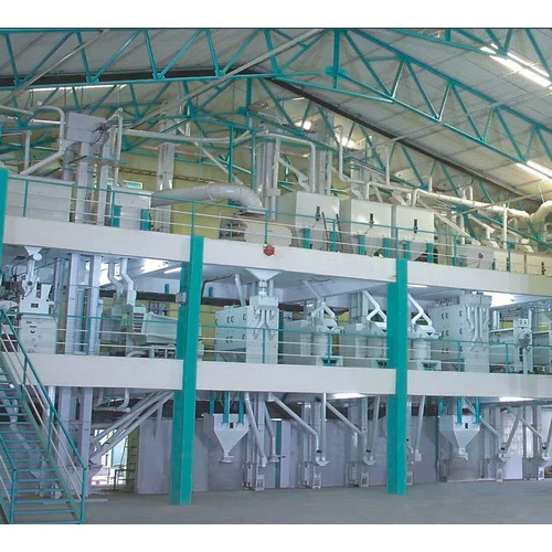 Semi-Automatic 4 Tph Rice Mill Machinery