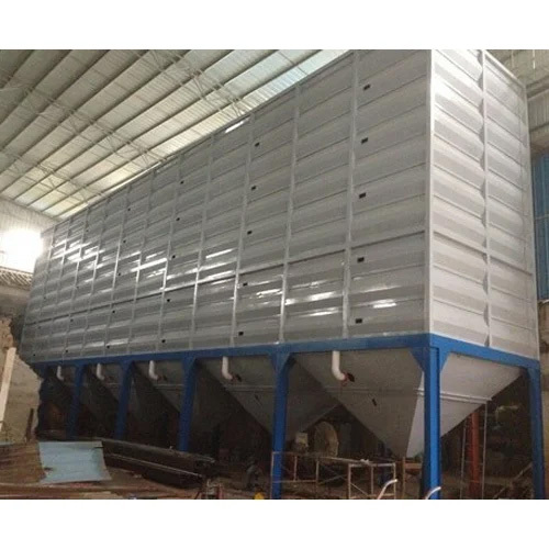 Silver Mild Steel Rice Storage Silo