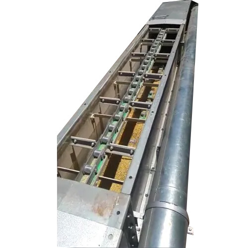 Chain Conveyor - Mild Steel, Different Size , Silver Color, 220V Industrial Usage