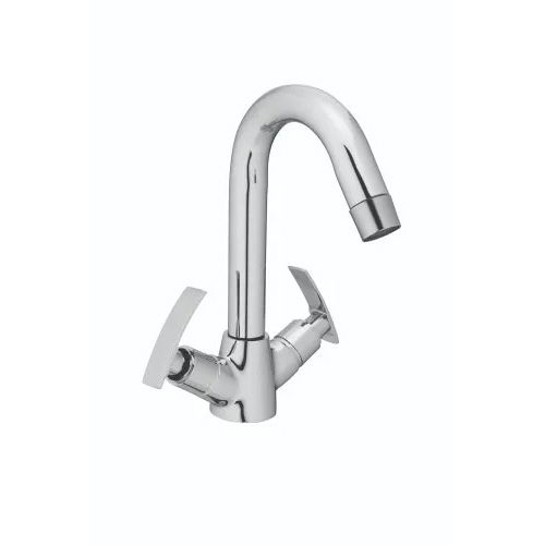 Silver Center Hole Basin Mixer Beat