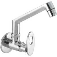 Brass Wall Mounted Sink Cock Casted Spout