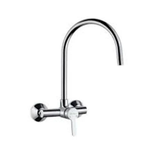 Silver S L Kitchen Mixer Wall Mounted L H