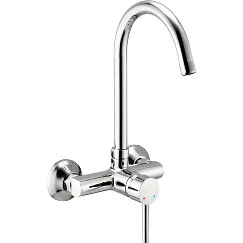 Silver Single Lever Kitchen Mixer