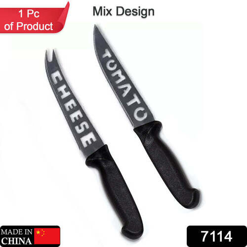 Mix Color Kitchen Knife With Stainless Steel Blade