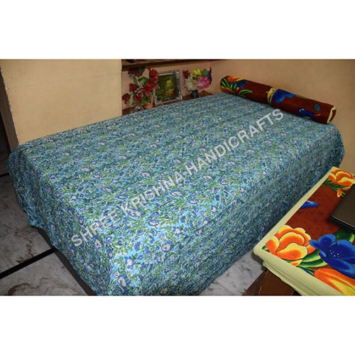 100% Cotton Throw Blanket Kantha Quilt