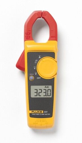 Yellow Fluke 323 True Rms Clamp Meter