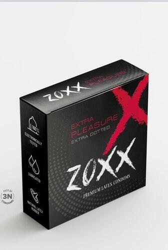 Dotted Condom - Color: Red