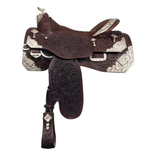 Handcrafted Brown Leather Western Saddle Application: Horse Riding