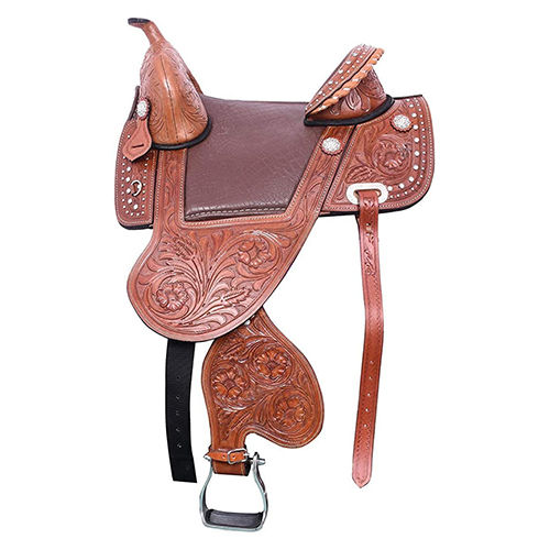 Adult Western Premium Leather Treeless Horse Saddle