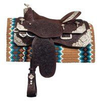 Handcrafted Brown Leather Western Saddle