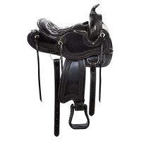 Leather Gaited Bars Padded Seat Racing Horse Saddle